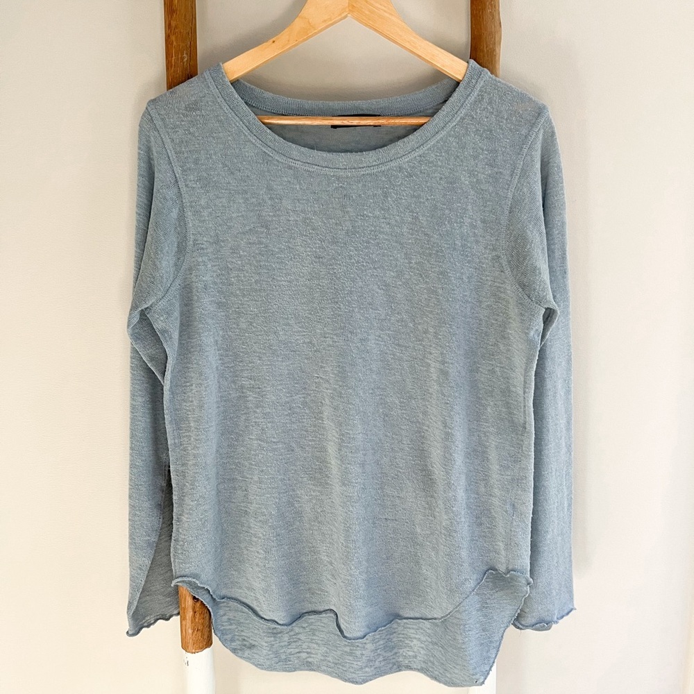 Nally & Millie Blue Crew Neck Sweater